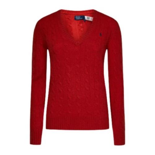 Ralph Lauren Kimberly Långärmad Pullover - XL, Faded Red Red, Dam