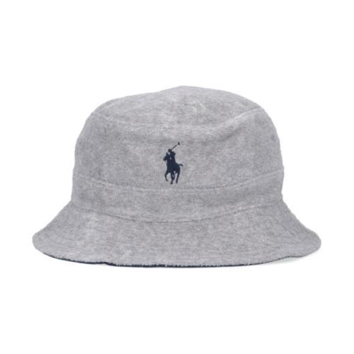 Ralph Lauren Grå Bucket Hat - Håll dig stilfull och skyddad mot solen ...