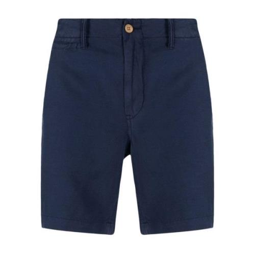 Ralph Lauren Navy Blue Bermuda Shorts Blue, Herr