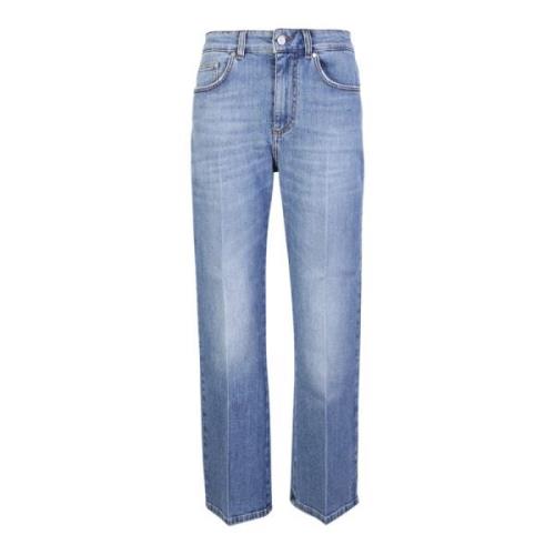 Stella McCartney Vintage Blå Crop Flare Jeans Blue, Dam
