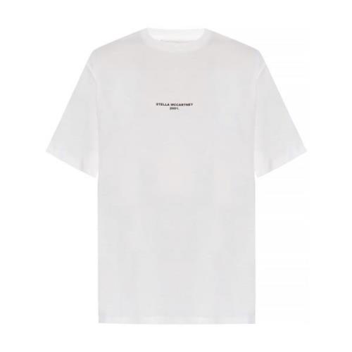 Stella McCartney Logotryckt T-shirt White, Dam