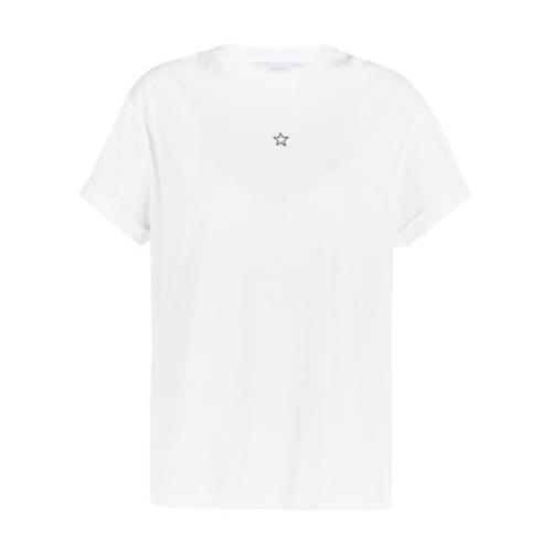 Stella McCartney Rullad ärm T-shirt White, Dam
