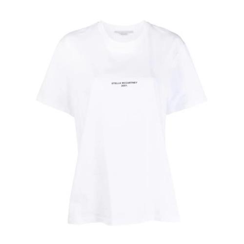 Stella McCartney Logo 2001 Print T-Shirt White, Dam