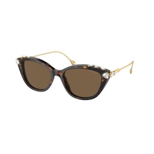 Swarovski Eleganta solglasögon för modeframåt kvinnor Yellow, Dam