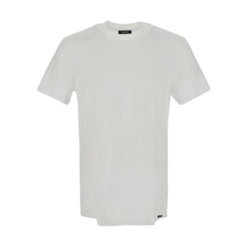 Tom Ford Klassisk Crewneck T-shirt White, Herr