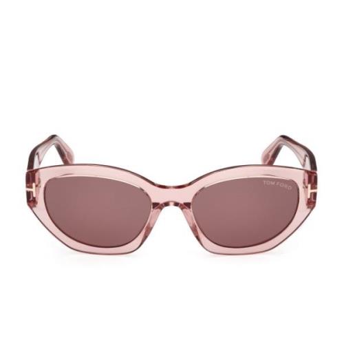 Tom Ford Cat-Eye Solglasögon i Transparent Rosa Pink, Dam