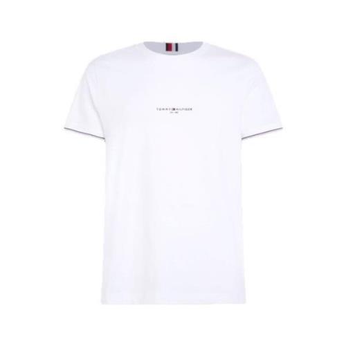 Tommy Hilfiger Logo Tipped TEE White, Herr