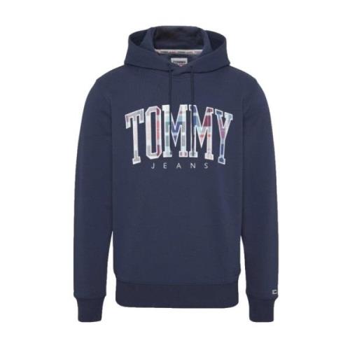 Tommy Hilfiger Tartan Reg Sweatshirt Tommy Jeans Blue, Herr