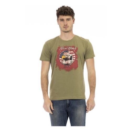 Trussardi T-Shirts Green, Herr