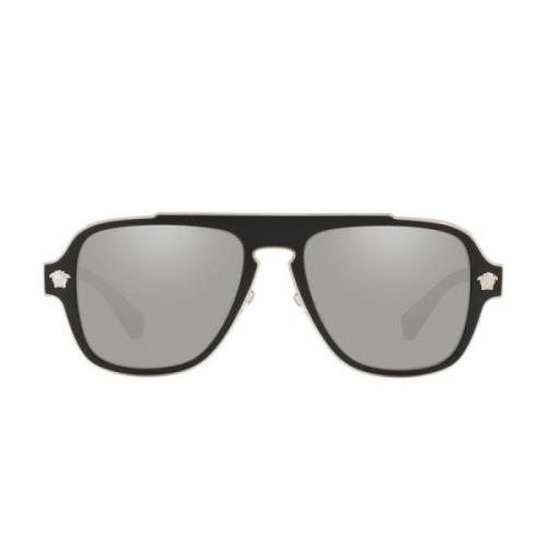 Versace Solglasögon Ve2199 10006G med oregelbunden form Black, Unisex