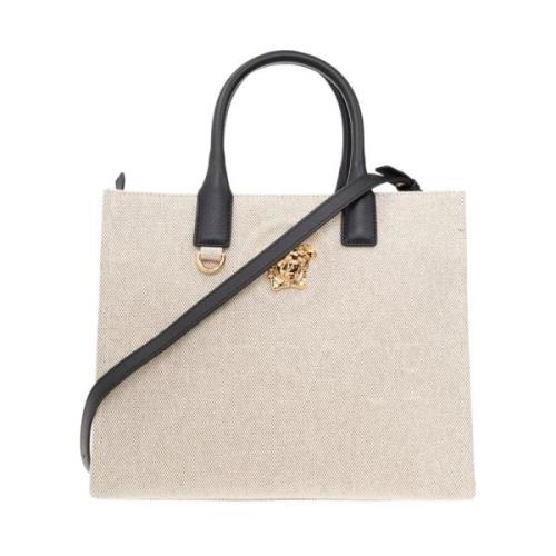Versace ‘La Medusa Small’ shopper väska Beige, Dam