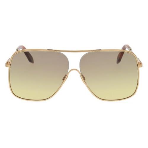 Victoria Beckham Stiliga solglasögon för kvinnor Beige, Dam