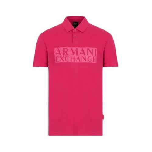 Armani Exchange Klassisk Krage Polo Skjorta Pink, Herr