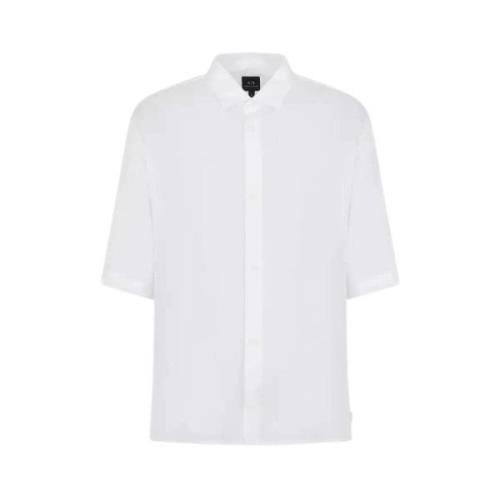 Armani Exchange Oversize Skjorta White, Herr