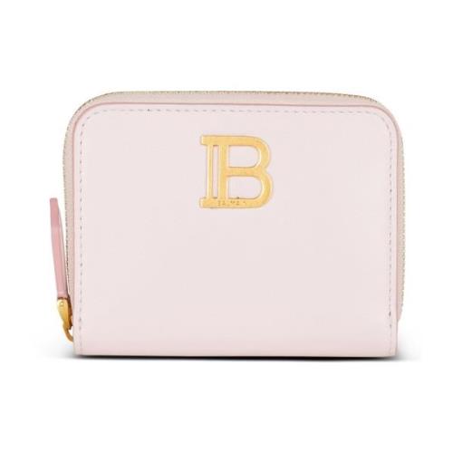 Balmain B-Buzz Läder Plånbok Pink, Dam