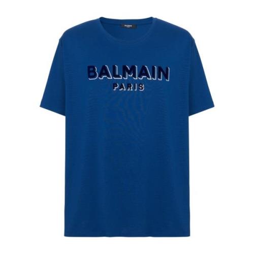 Balmain T-shirt Blue, Herr