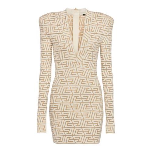 Balmain Short Dresses Beige, Dam