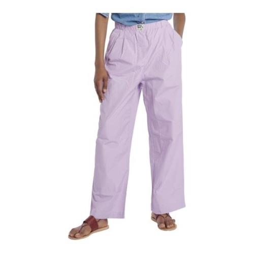 Bellerose Straight Trousers Purple, Dam