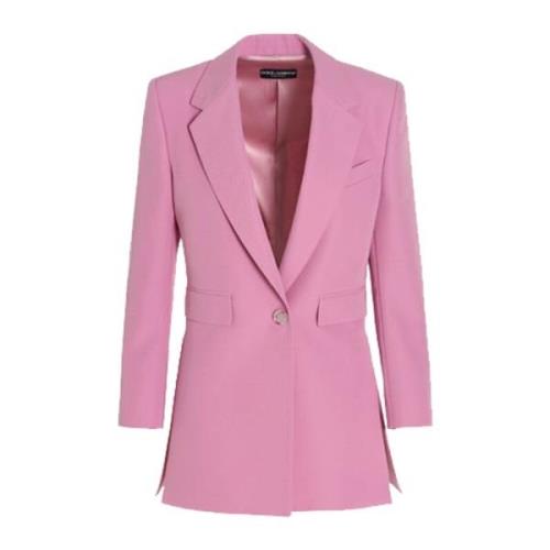 Dolce & Gabbana Höj din garderob med denna stiliga blazer Pink, Dam