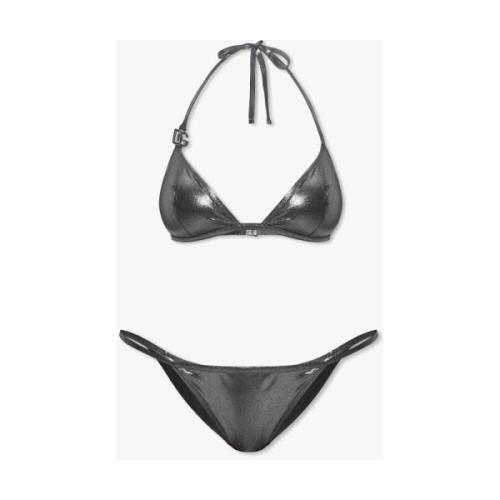 Dolce & Gabbana Bikini med logotyp Gray, Dam