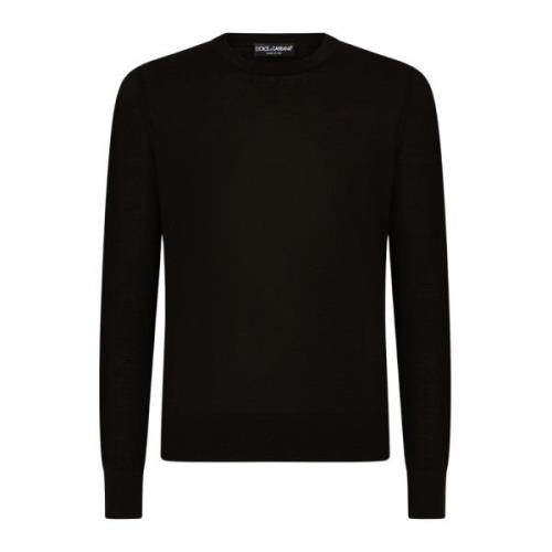 Dolce & Gabbana Svarta Dolce Gabbana Sweaters Black, Herr