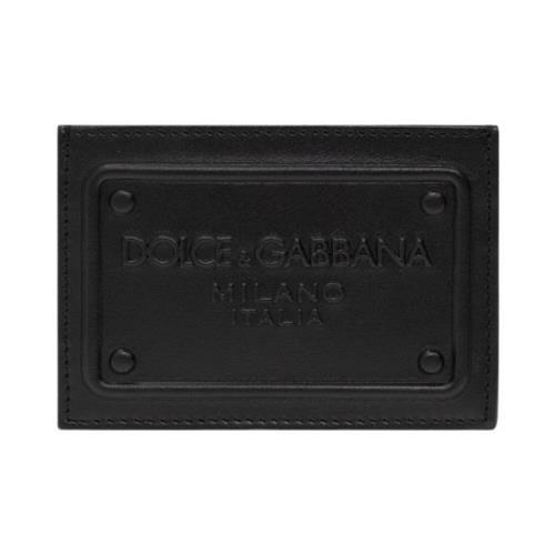 Dolce & Gabbana Läderkorthållare Black, Herr