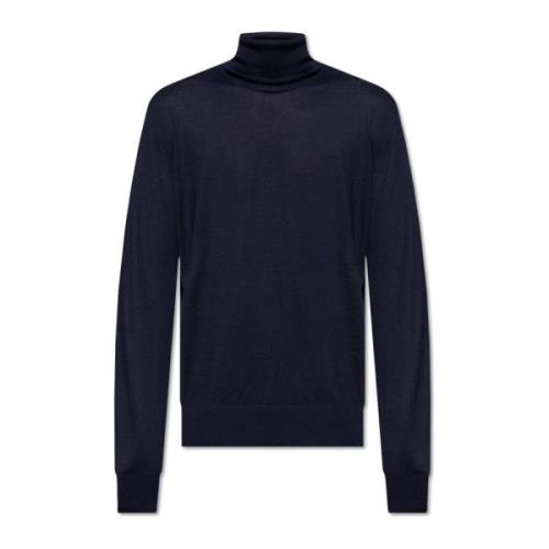 Dolce & Gabbana Cashmere turtleneck sweater Blue, Herr
