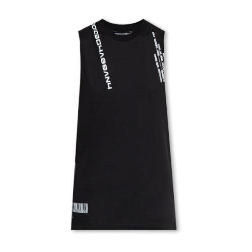 Dolce & Gabbana Tryckt T-shirt Black, Dam