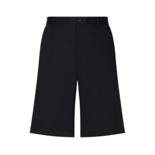 Dolce & Gabbana Logo-Plaque Bermuda Shorts Black, Herr