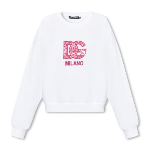 Dolce & Gabbana Oversize sweatshirt White, Dam