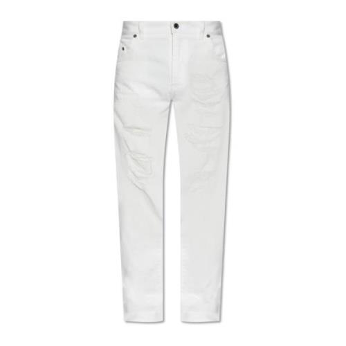Dolce & Gabbana Jeans med vintageeffekt White, Herr