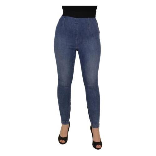 Dolce & Gabbana Exklusiva Modernt Byxor Jeans för Kvinnor Blue, Dam