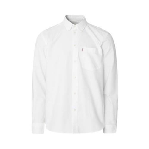 Lexington Vit Casual Oxford Button-Down Skjorta White, Herr