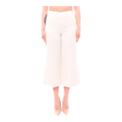 Marella Cropped Trousers White, Dam