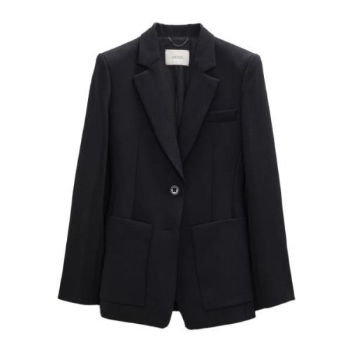 Dorothee Schumacher Klassisk Timeglas Blazer i Ren Svart Black, Dam