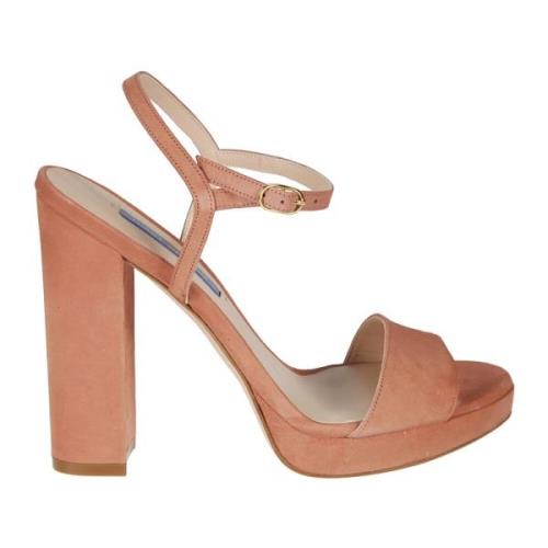 Stuart Weitzman Höj din stil med högklackade sandaler Pink, Dam