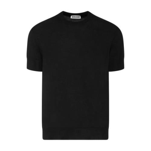 Jil Sander Stiliga svarta T-shirts och Polos Black, Herr