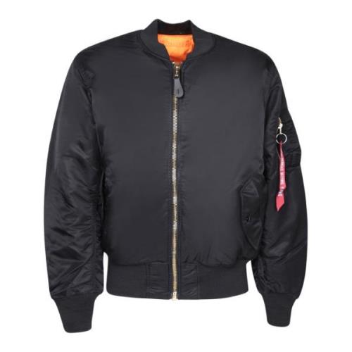 Alpha Industries Svart Jacka för Män Aw23 Black, Herr