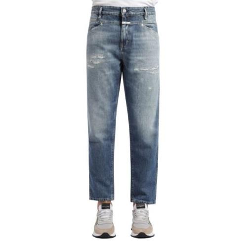 Closed Vida Ben och Slim Fit Eco-Denim Jeans med Distressed Detaljer B...