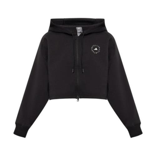 Adidas by Stella McCartney Cropped hoodie Black, Dam