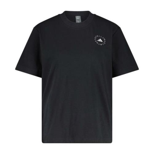 Adidas by Stella McCartney Funktionell T-shirt med Logotyp Black, Dam