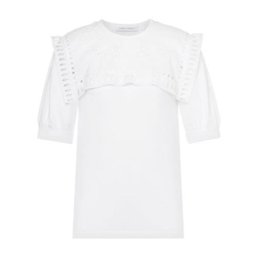 Alberta Ferretti T-shirt White, Dam