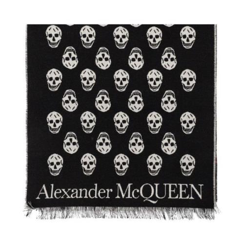 Alexander McQueen Ullscarf Black, Herr