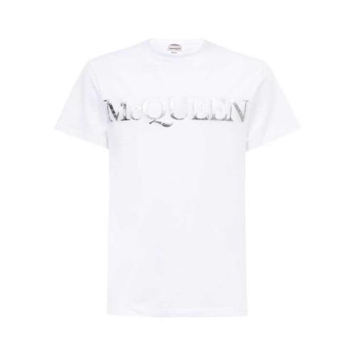 Alexander McQueen Vit T-Shirt - Regular Fit - 100% Bomull White, Herr