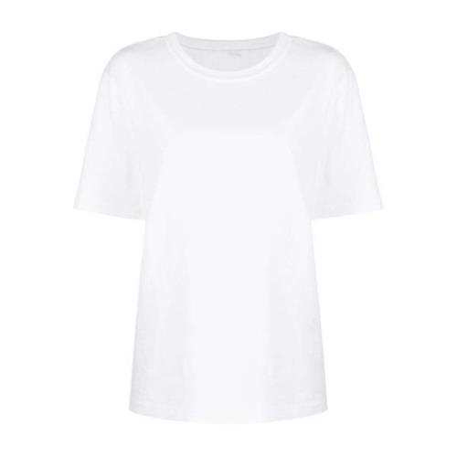 Alexander Wang Oversized Logo Bomull T-shirt White, Dam