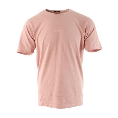 C.p. Company Herr T-shirt, Storlek XS, 100% Bomull Pink, Herr