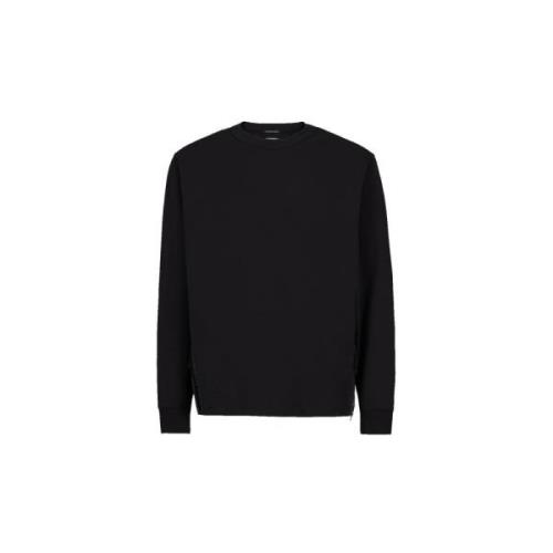C.p. Company Svarta Sweaters med Metropolis Series Design Black, Herr