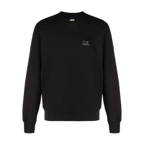 C.p. Company Sweatshirt med logobroderi Black, Herr