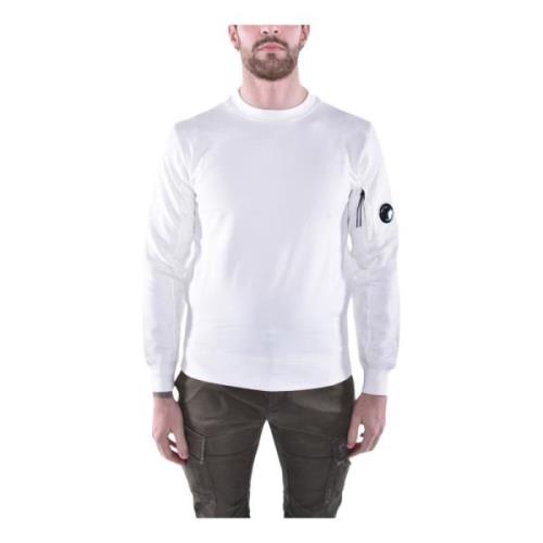 C.p. Company Diagonal Raised Fleece Lens Sweatshirt White, Herr