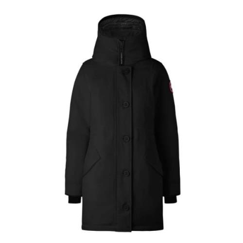 Canada Goose Uppdaterad Rossclair Parka med aerodynamisk huva Black, D...